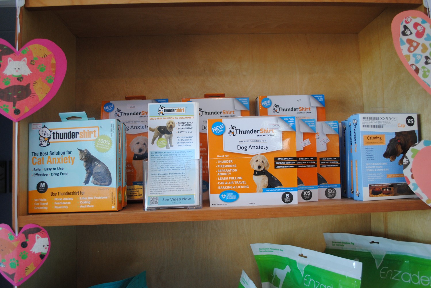 We carry Thundershirts and Thundercaps! We carry Thundershirts and Thundercaps!