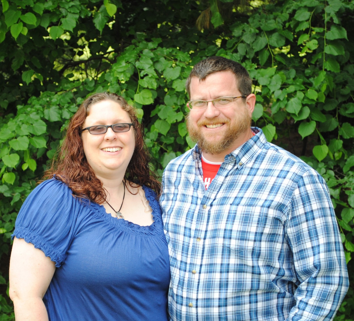 Jessica and her husband Christopher Jessica and her husband Christopher